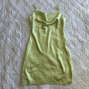 Express Light Green Spaghetti Strap Dress
